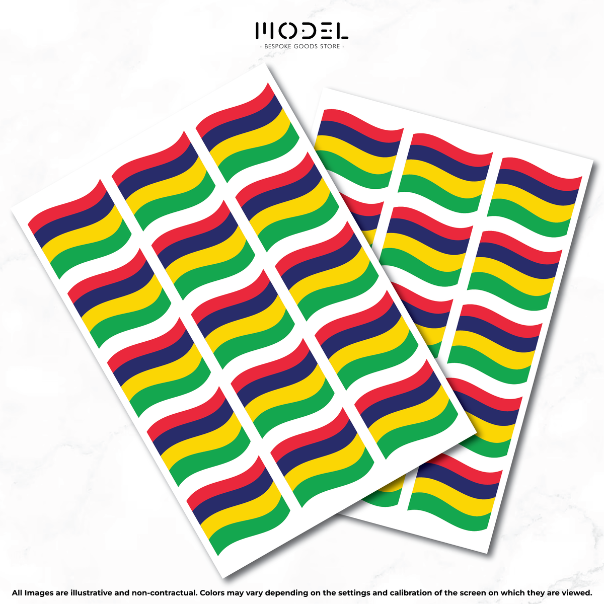 Mauritius Sticker - Flag
