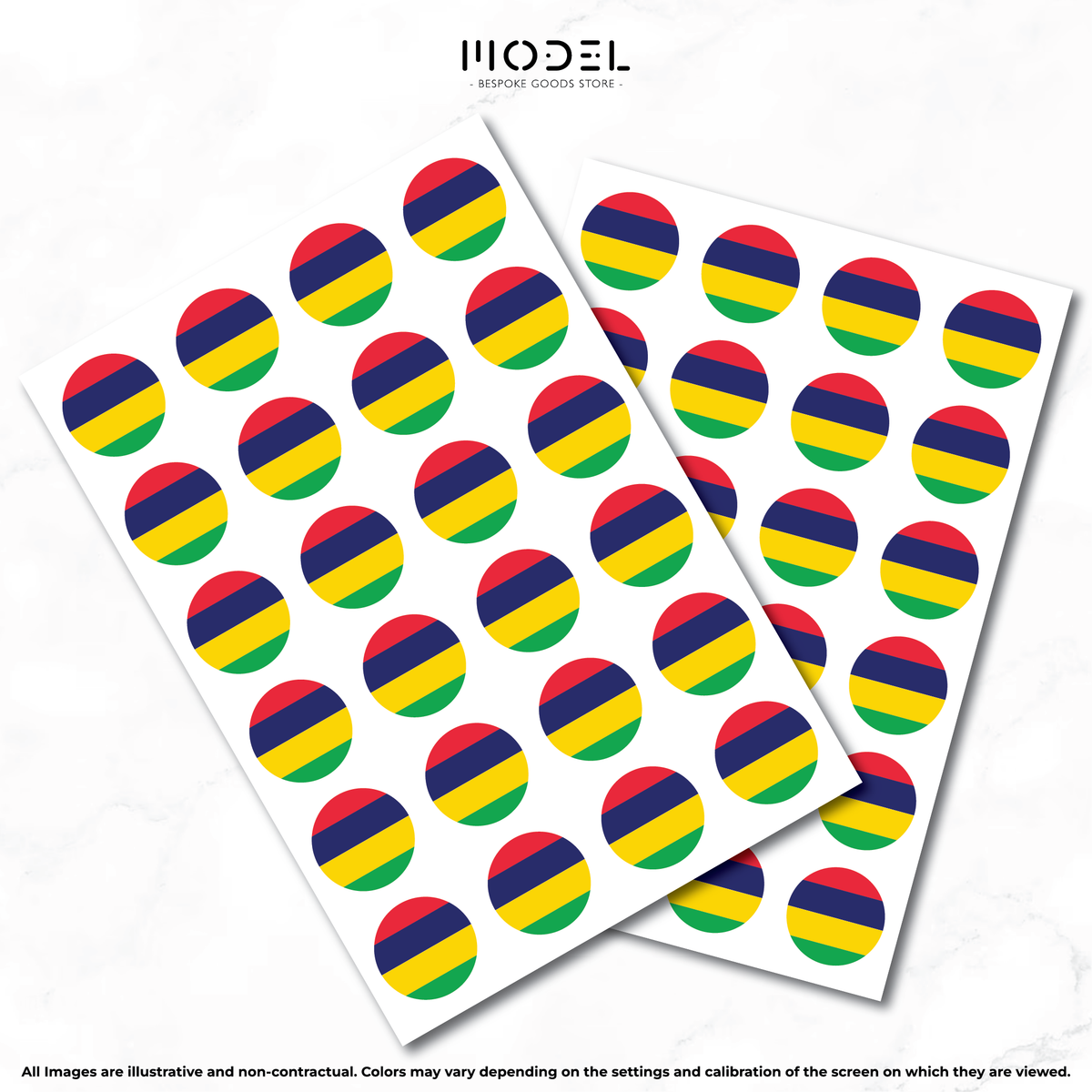 Mauritius Sticker - Round (small)