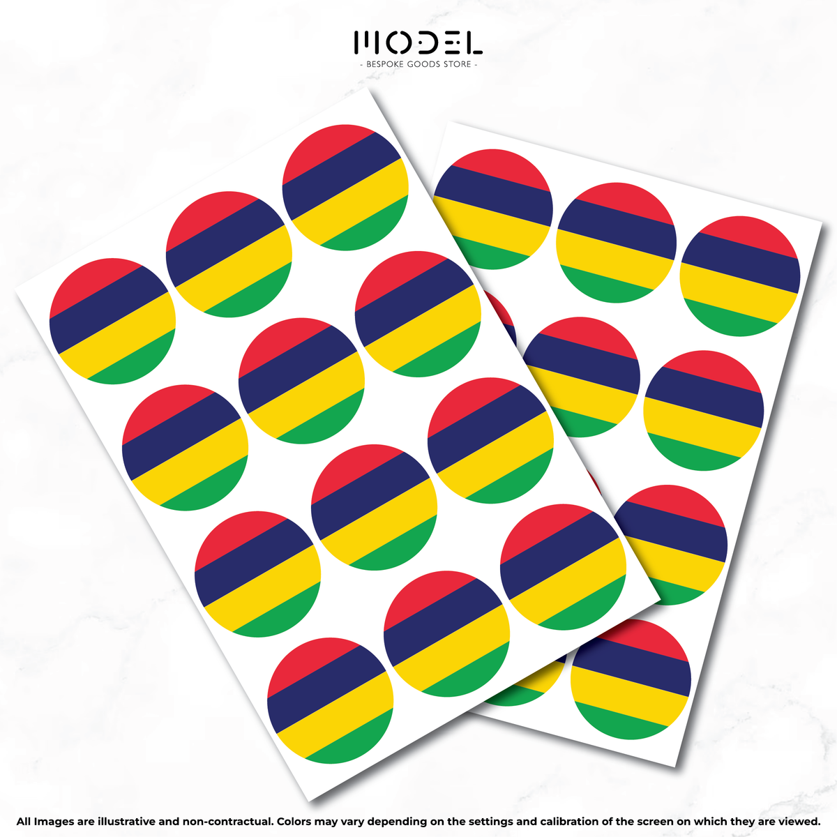 Mauritius Sticker - Round (medium)