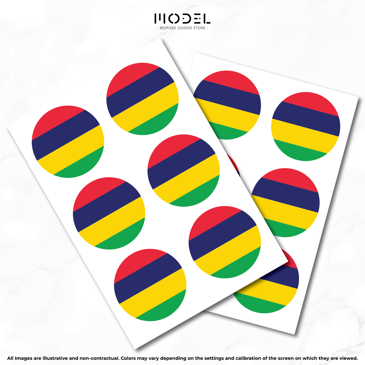 Mauritius Sticker - Round (large)