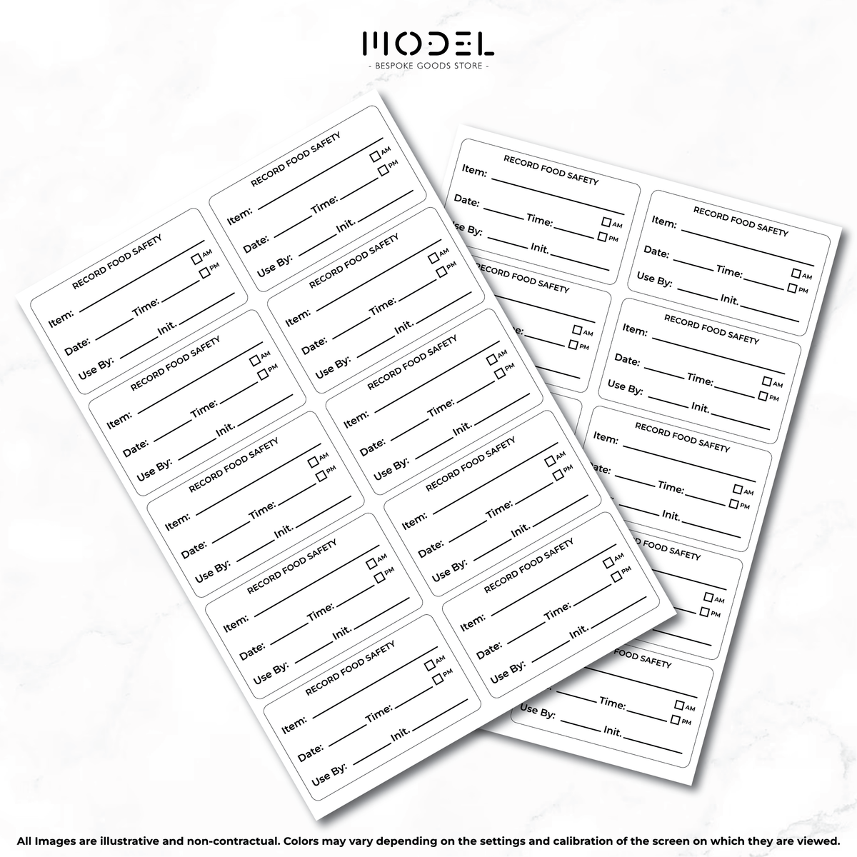 Record Food Safety Labels