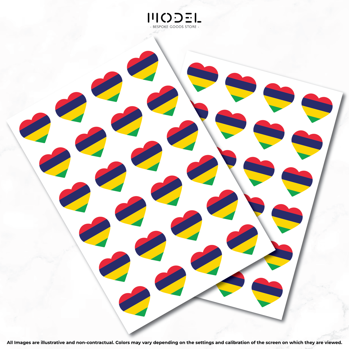 Mauritius Sticker - Heart