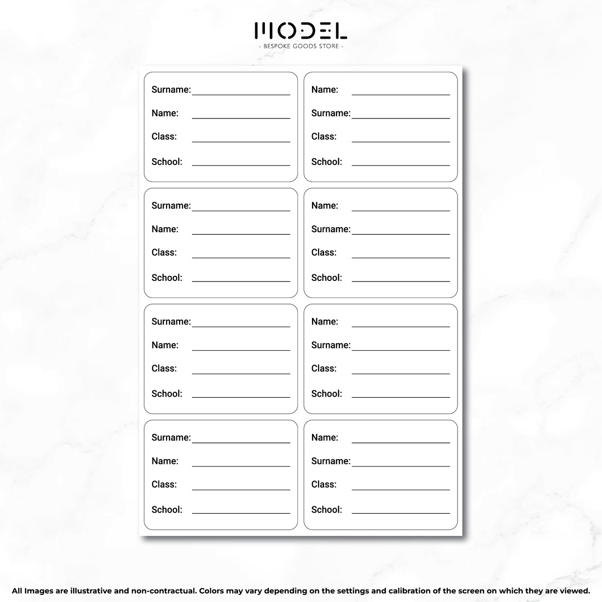 BTS Stickers - Notebook 3 - English