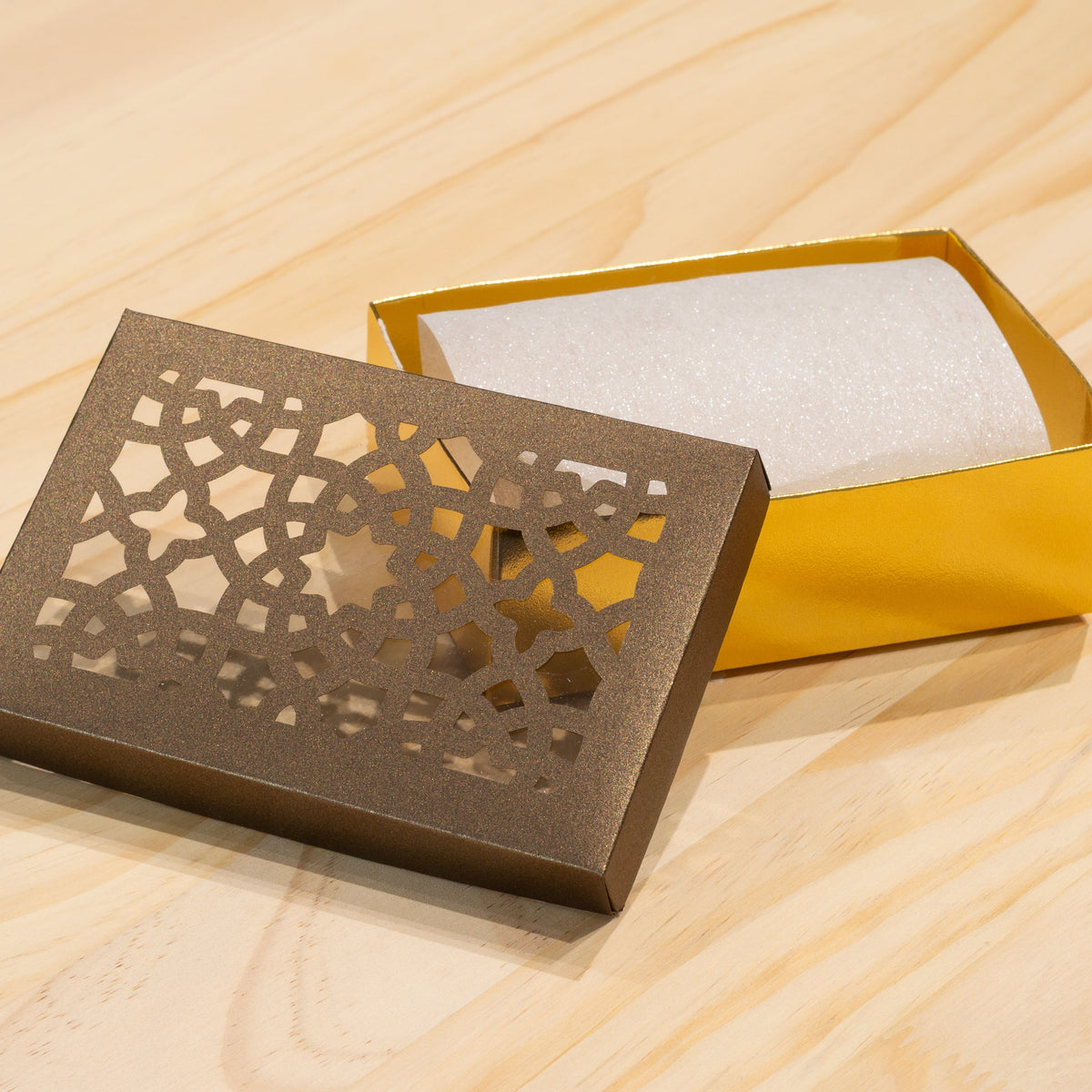 Premium Metallic Gold Cake Box