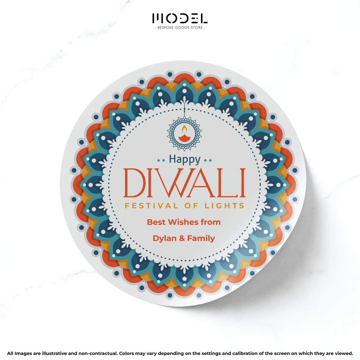 Personalised Diwali Sticker 03